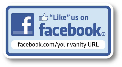 Facebook Like Us Decals