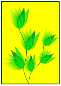 Green Flower Clip Art