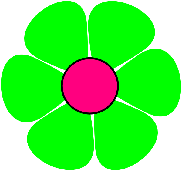 Green Flower Clip Art At Clker Com   Vector Clip Art Online Royalty    