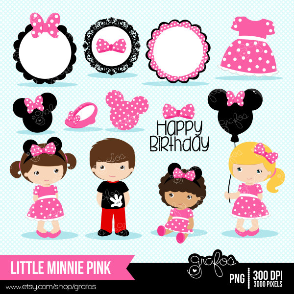 Minnie Mouse Pink Dress Clipart Minnie Pink Dress Clipart