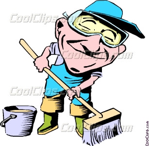 Mopping Cartoon