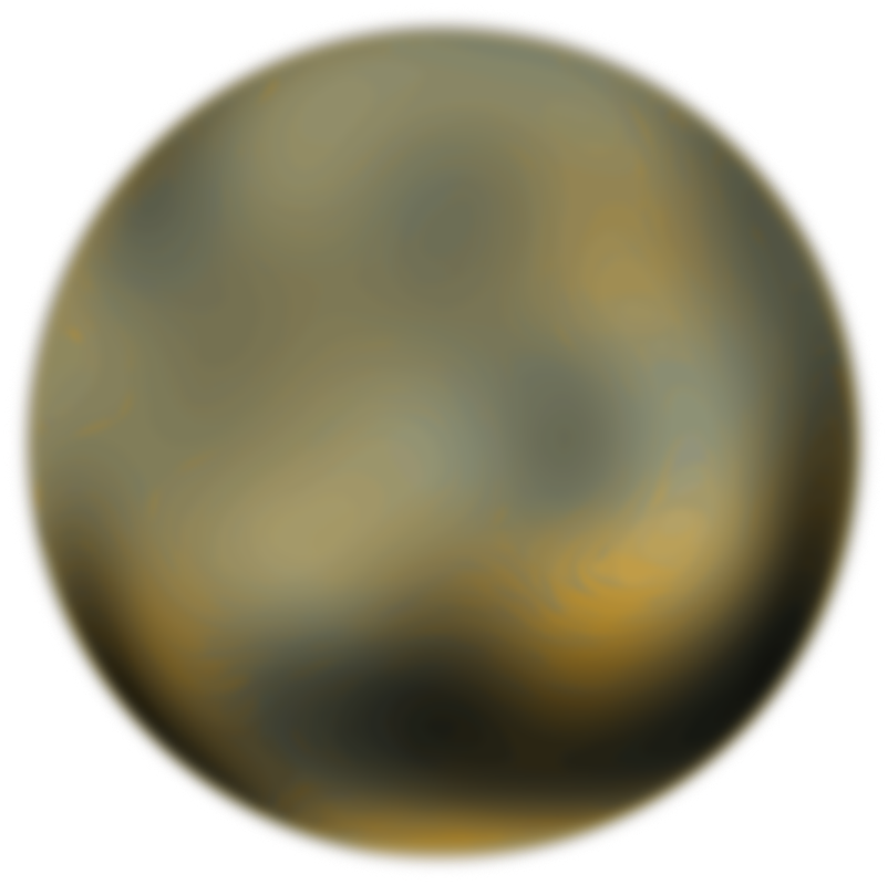   Planet Pluto Bitmap Trace  This Is The 270 Degree View Of Pluto    