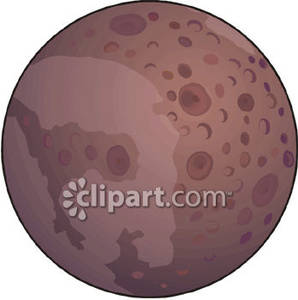 Realistic Planet Pluto   Royalty Free Clipart Picture