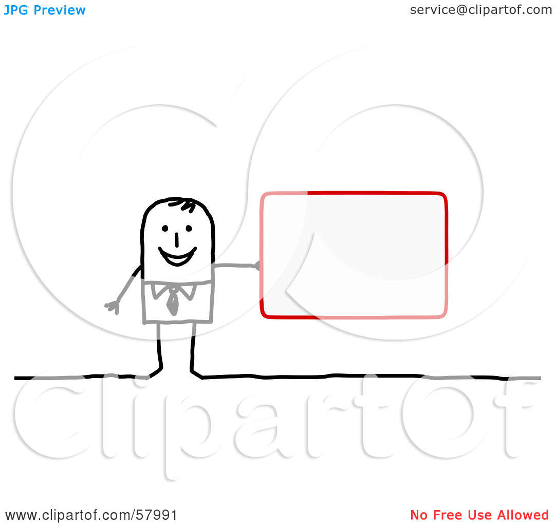 Royalty Free  Rf  Clipart Illustration Of A Stick People Character
