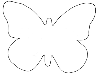 Simple Butterfly Outline Clipart Journey North 2003