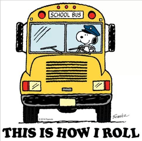 Snoopy School Bus Driver  Schools Bus Driver School Buses Peanuts
