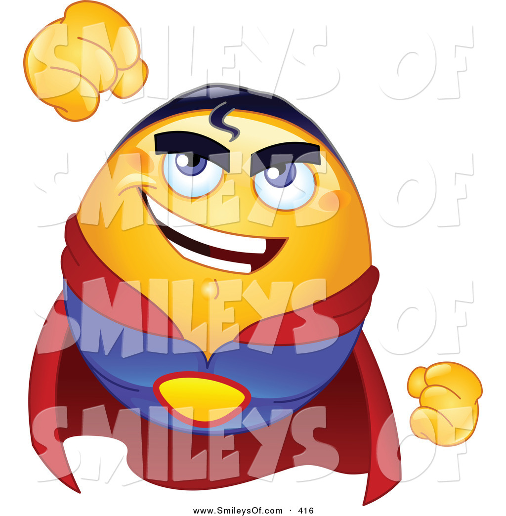 Superhero Cape Flying Clipart Vector Of A Flying Emoticon