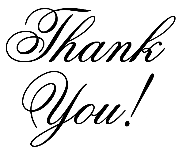 Thank You Clip Art 38 Thank You Note Calligraphy Png