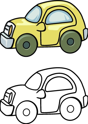 Toy Car Coloring Page Toy Car Clipart Toy Ca