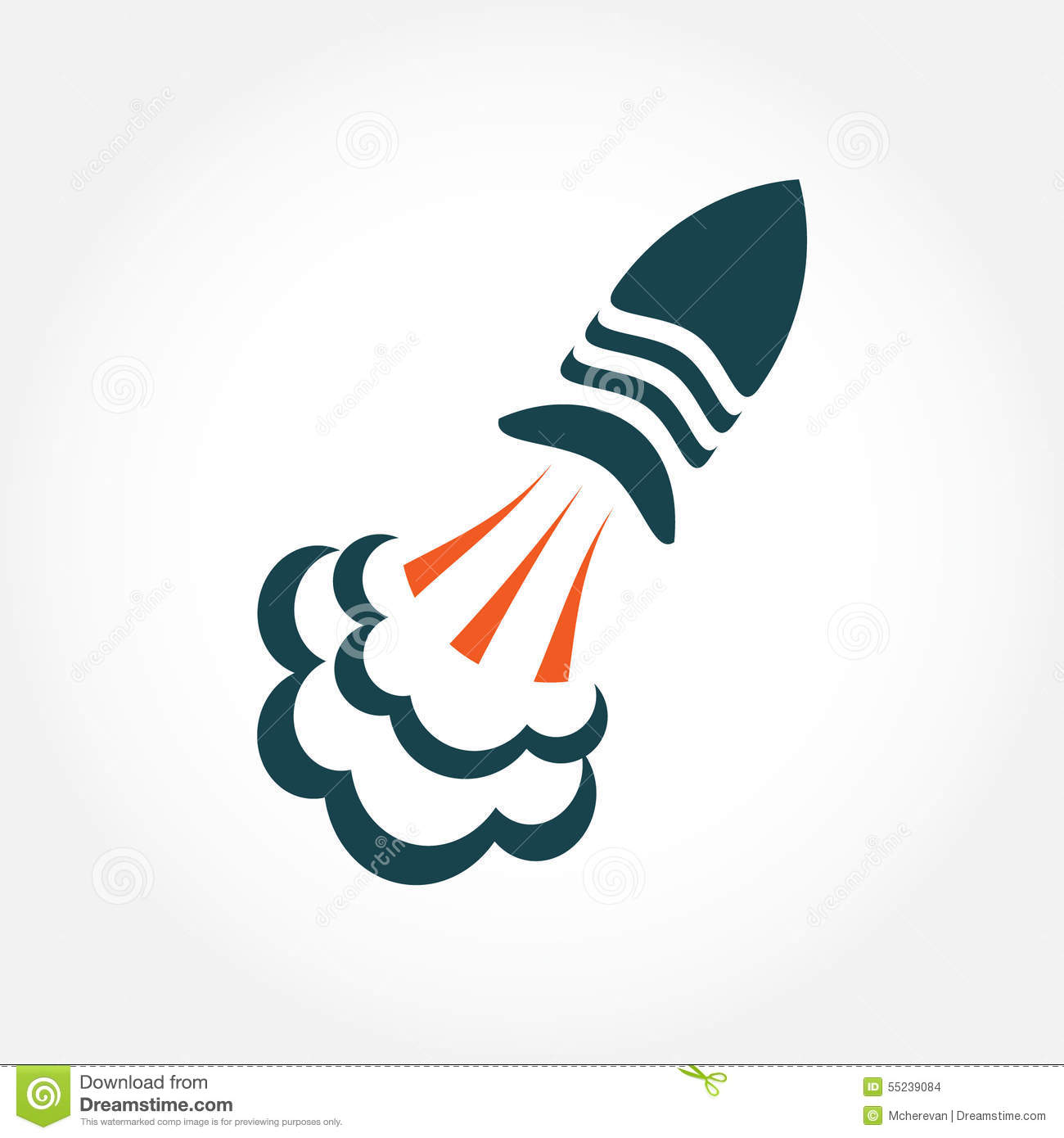 Vector Rocket Logo Symbol  Rocket Logotype Icon For Your Buisiness
