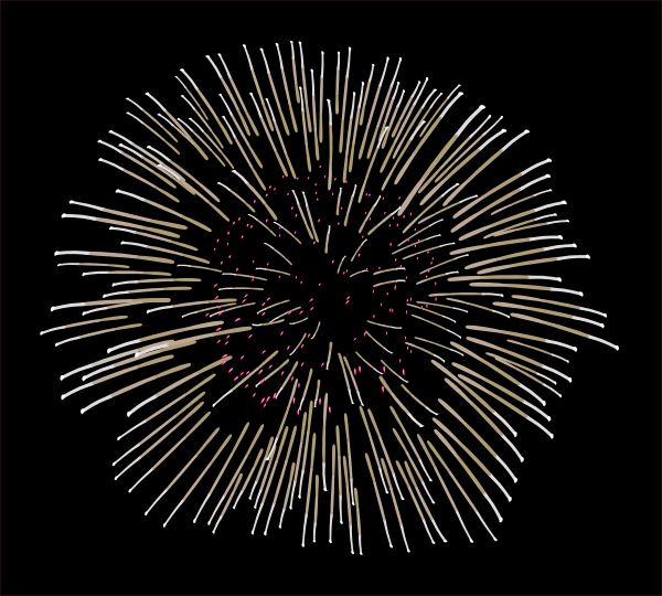 White And Pink Fireworks Clip Art At Clker Com   Vector Clip Art