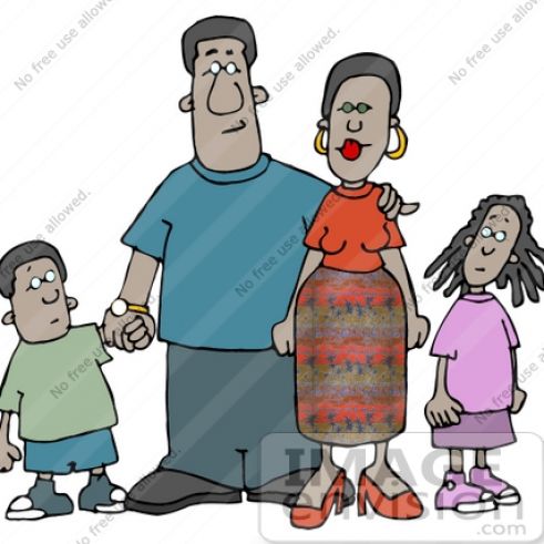 African American Family Clipart Pictures 3