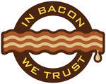 Bacon Symbol Featuring The Words In Bacon We Trust Bacon Pasta
