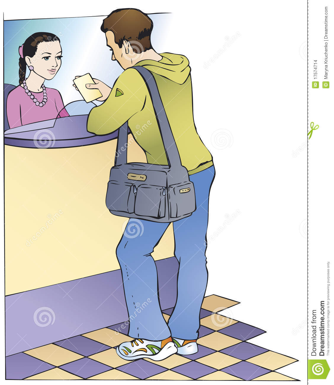     Between The Customer And Cashier Stock Images   Image  17574714