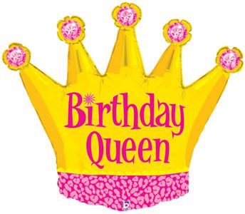 Birthday Queen Crown Wholesale Balloon Shape