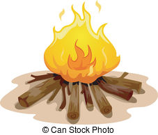 Camp Fire   Illustration Featuring A Camp Fire Burning