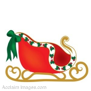 Clip Art Of A Christmas Sleigh   Clipart Panda   Free Clipart Images