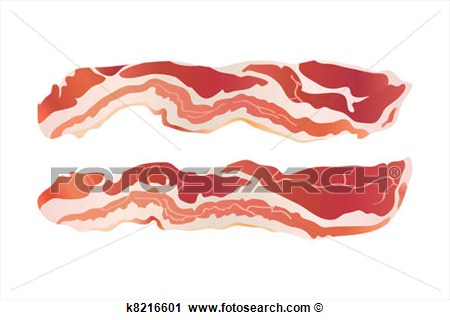 Clipart   Cooked Bacon Strips  Fotosearch   Search Clip Art    