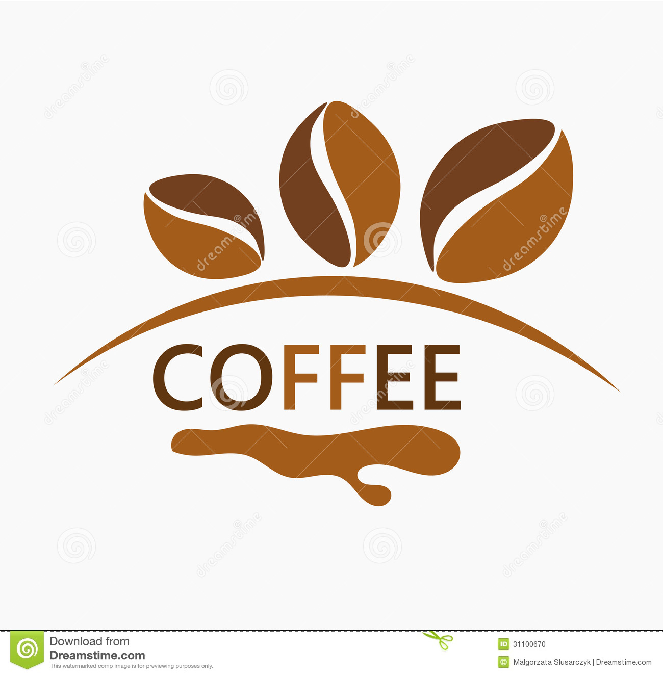 Coffee Grounds Clipart Coffee Beans Design