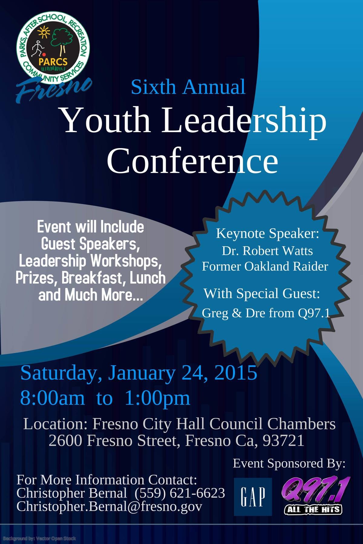 Fresno Parcs Youth Leadership Conference Saturday January 24 2015