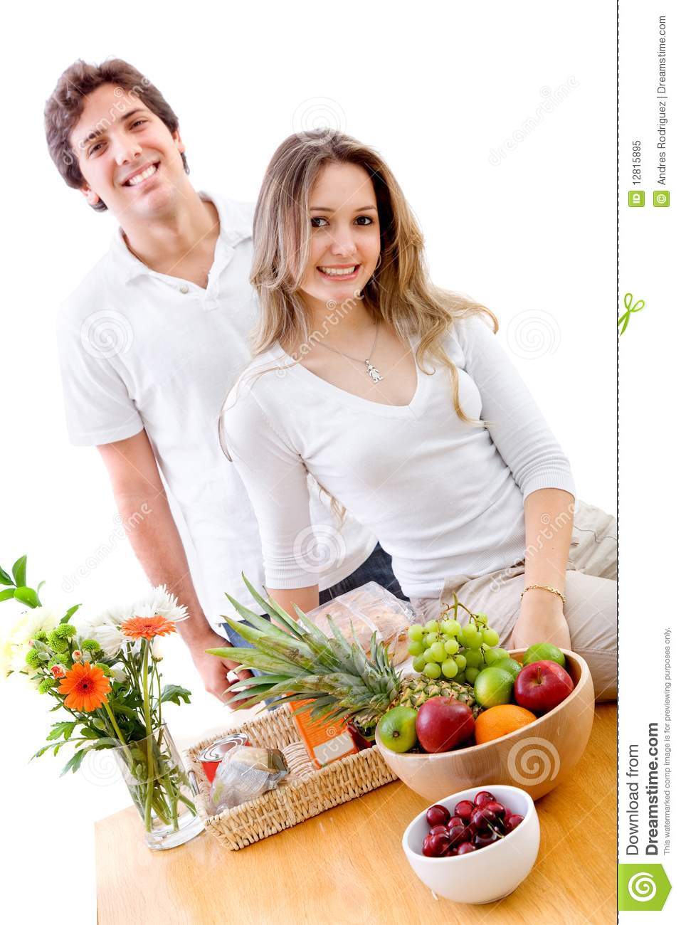 Healthy Eating Couple Royalty Free Stock Photo   Image  12815895