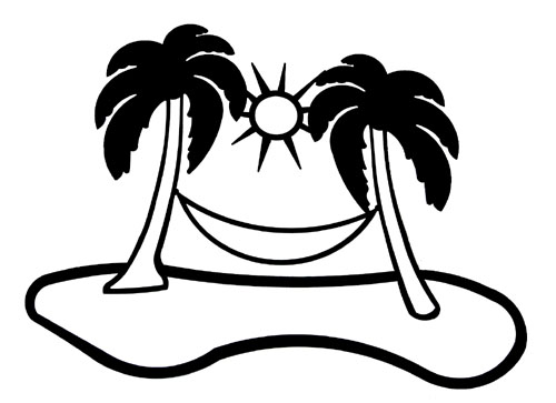 Palm Tree Outline   Clipart Best