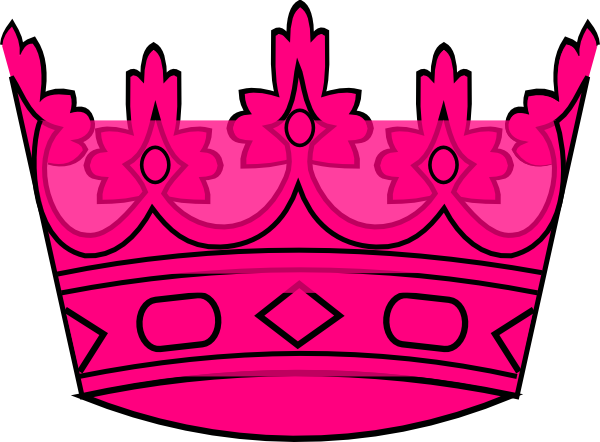Pink Crown Clip Art At Clker Com   Vector Clip Art Online Royalty