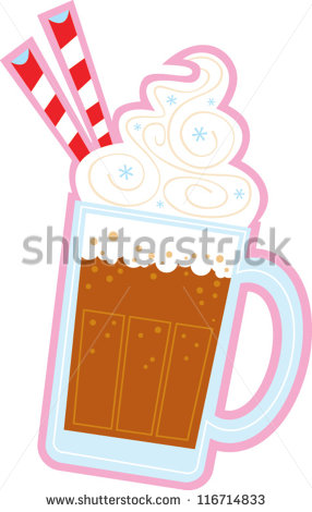 Root Beer Float Clip Art Black And White Root Beer Float   Stock
