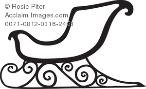 Royalty Free Clipart Illustration Of A Christmas Sleigh   Acclaim