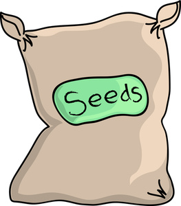 Seeds Clipart Image   A Big Bag Of Seeds Ready For Planting In The