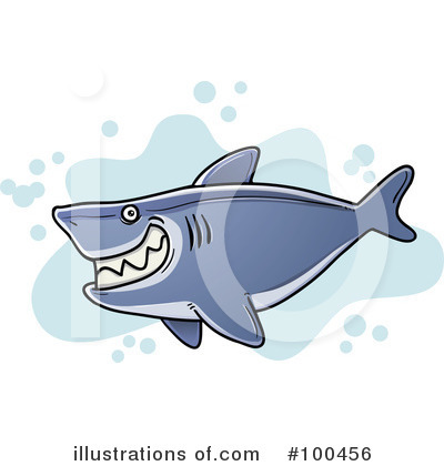 Shark Clipart  100456 By Qiun   Royalty Free  Rf  Stock Illustrations
