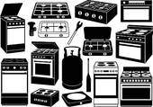 Stove Top Clip Art And Illustration  132 Stove Top Clipart Vector Eps