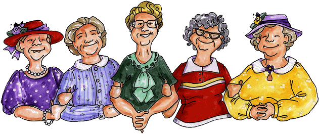 Two Old Ladies Clipart