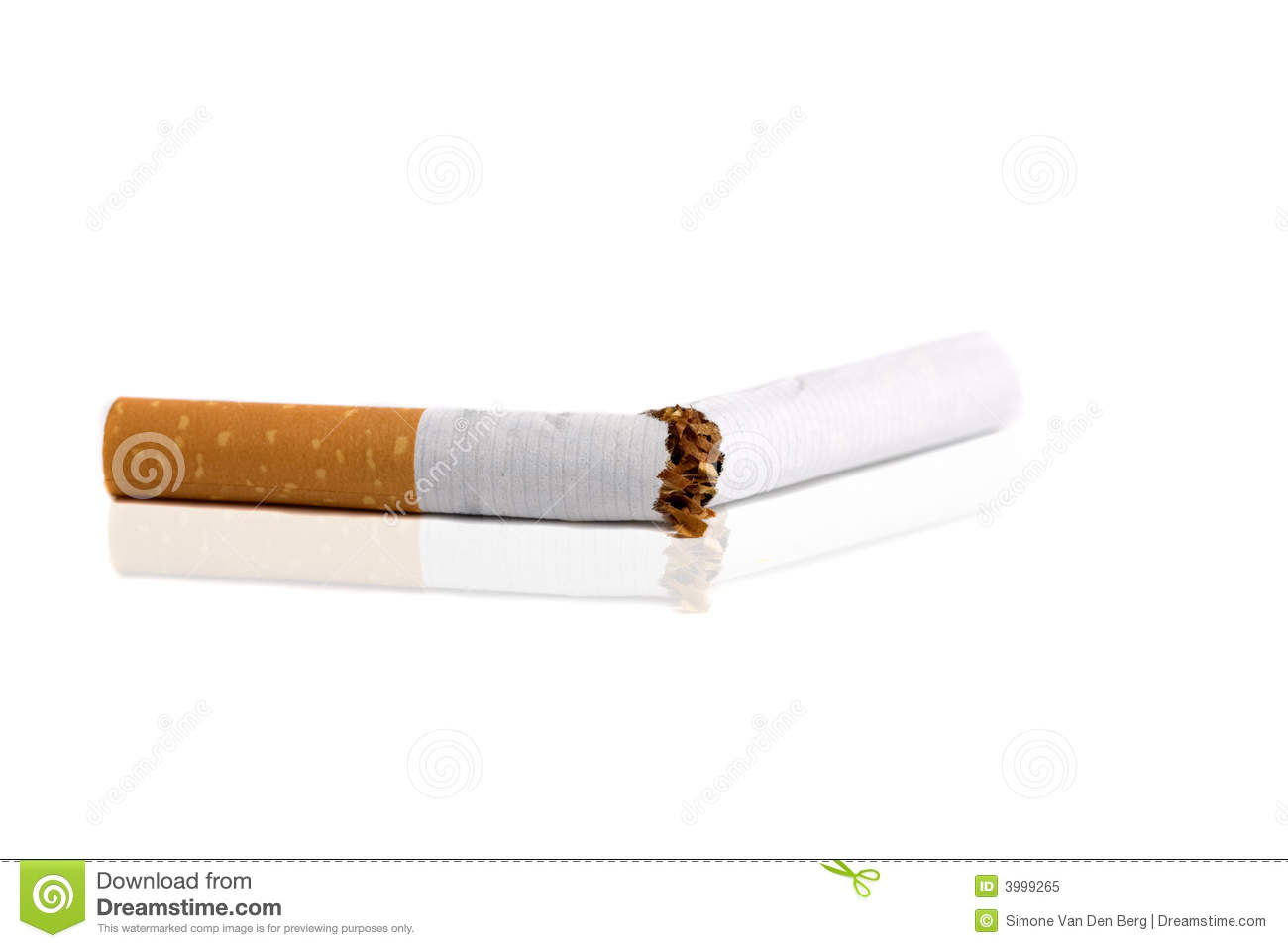 Broken Cigarette Royalty Free Stock Photo   Image  3999265