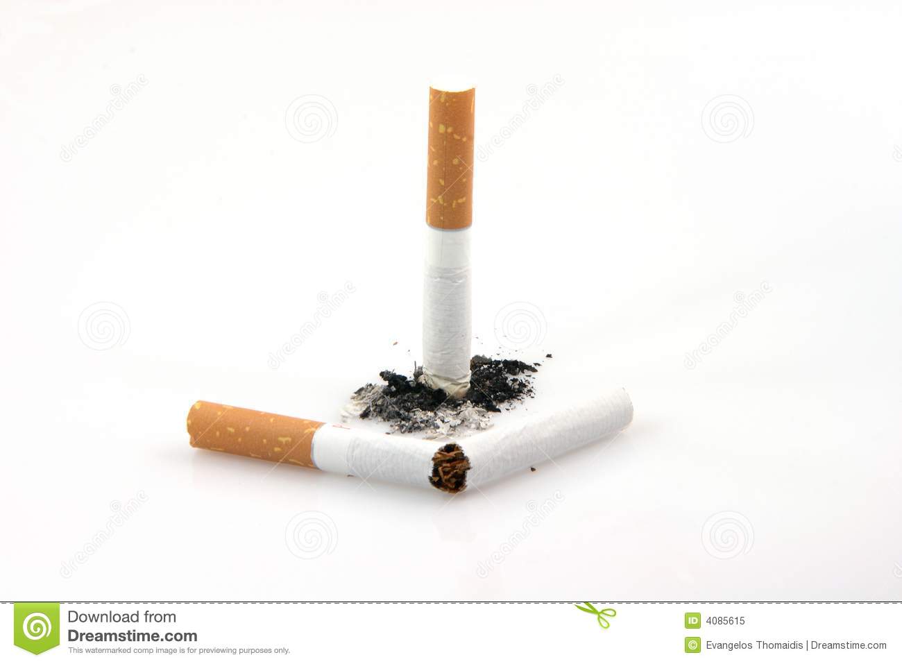 Broken Cigarette Royalty Free Stock Photo   Image  4085615