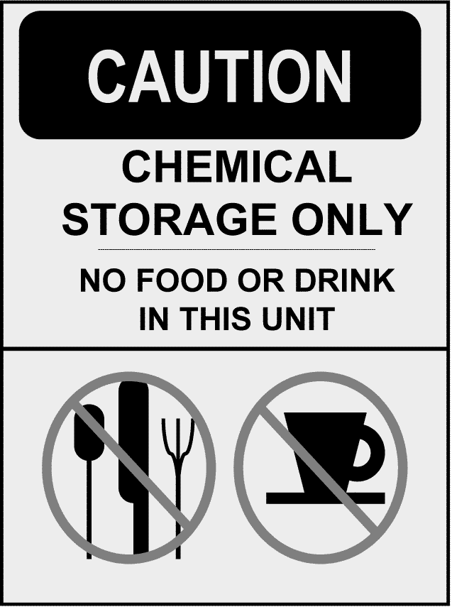 Caution Sign No Food Or Drink    Signs Symbol Safety Signs Caution