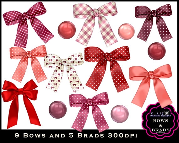 Clipart Bows Birthday Parties Decorations Clipart Instant Birthday