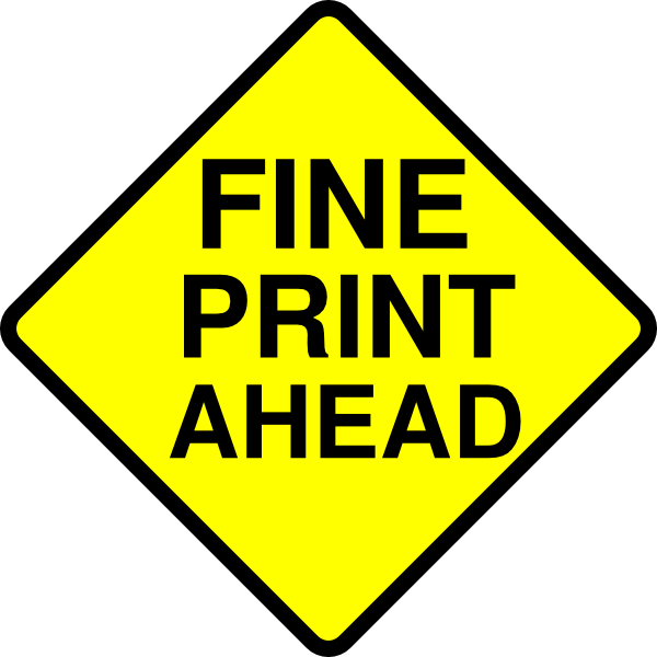 Fine Print Caution Clip Art At Clker Com   Vector Clip Art Online