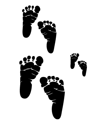 Footprint Pattern Printable
