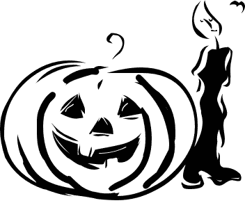Free Halloween Candle Clipart
