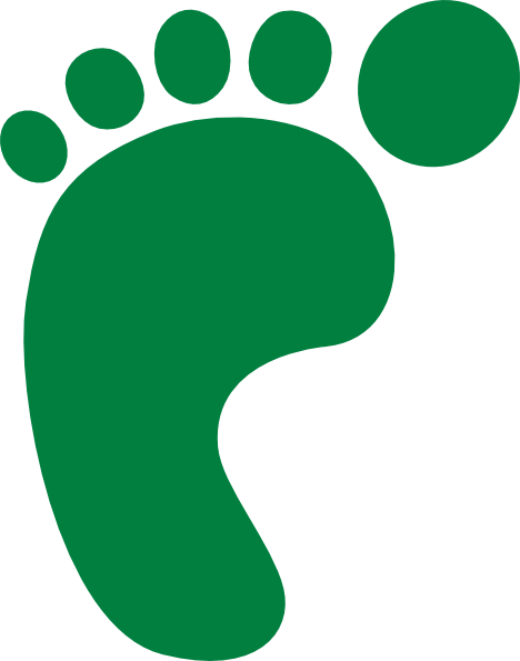Green Footprint Clip Art At Clker Com   Vector Clip Art Online    