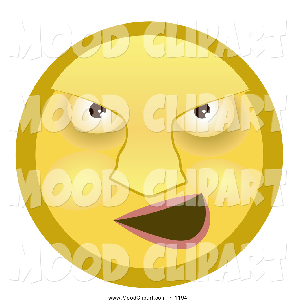 Mean Yellow Smiley Face Bully Grinning Mean Mischievous Yellow Smiley