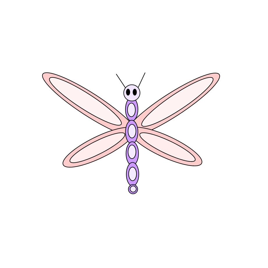 Purple Dragonfly And Cloud Clip Art Image Pretty Purple Dragonfly
