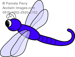 Purple Dragonfly Clipart   Purple Dragonfly Stock Photography