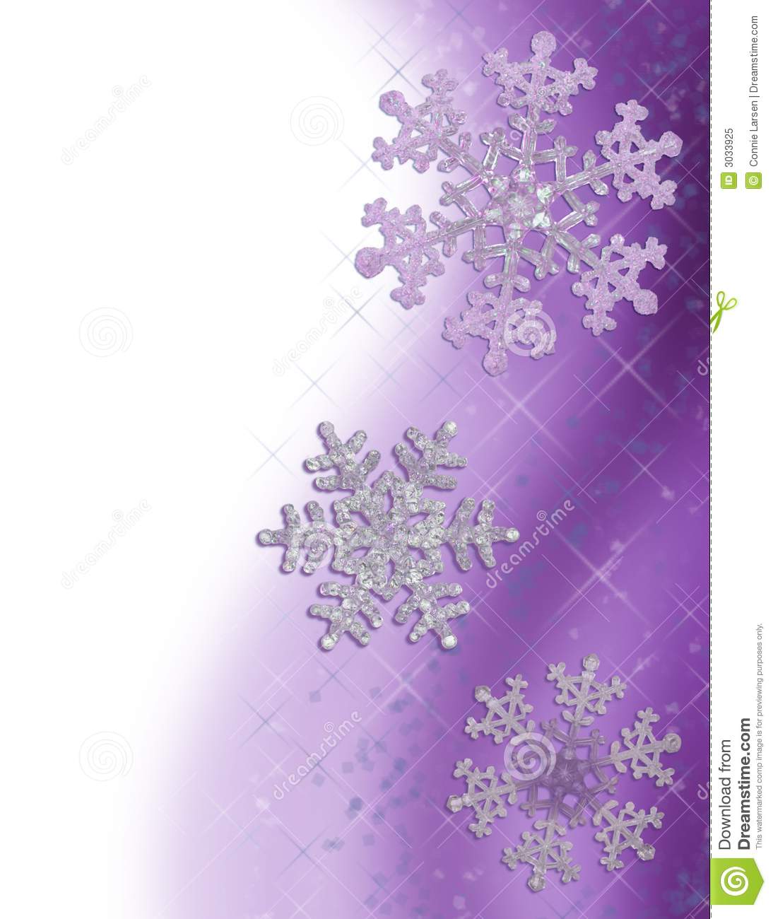 Purple Snowflake Border Royalty Free Stock Photo   Image  3033925