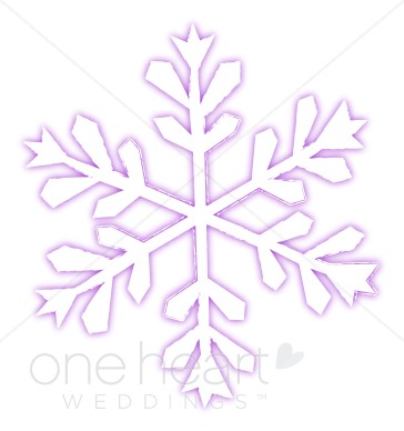 Purple Snowflake Clipart   Snowflake Wedding Clipart