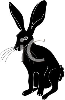 Rabbit Head Silhouette Rabbit Silhouette Clip Art Silhouette Of The