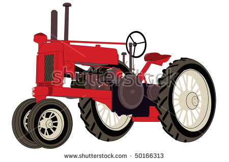 Red Tractor Isolated Stock Photos Illustrations And Vector Art