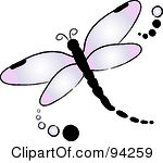 Royalty Free  Rf  Purple Dragonfly Clipart   Illustrations  1