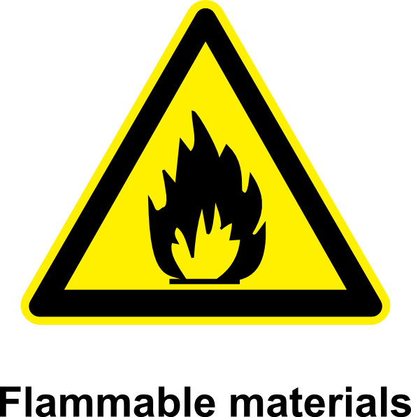 Sign Flammable Materials Clip Art At Clker Com   Vector Clip Art
